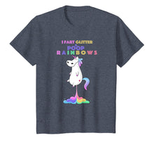 Load image into Gallery viewer, i Fart glitter Poop rainbow - farting unicorn fartnite shirt