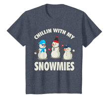 Load image into Gallery viewer, Chillin With My Snowmies Shirt - Funny Christmas Snowman Tee