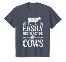 Load image into Gallery viewer, Easily Distracted By Cows T Shirt Cow Men Women Gifts Farmer