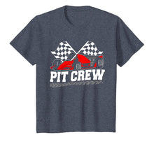 Load image into Gallery viewer, Pit Crew Car Racing Checkered Flag T-Shirt