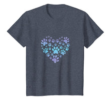 Load image into Gallery viewer, Paw Print Heartbeat T-Shirt Love Dogs