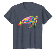 Load image into Gallery viewer, Turtle Shirt Colorful Floating Turtle Pop Art Style T-Shirt