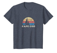 Load image into Gallery viewer, Cape Cod MA T-Shirt Vintage Sailboat 70s Throwback Sunset