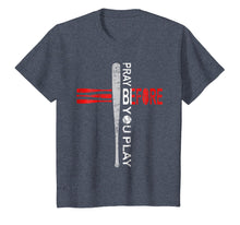Load image into Gallery viewer, Pray Before You Play Baseball, Softball Colorful Melting Tee