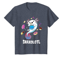 Load image into Gallery viewer, Snaxolotl T-Shirt Funny Kawaii Axolotl Shirt Food Lover Gift