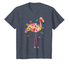 Load image into Gallery viewer, Pink Flamingo Watercolor T shirt Hawaiian Flowers Floral