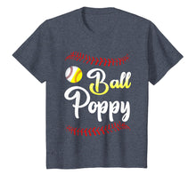 Load image into Gallery viewer, Ball Poppy Love Softball Baseball Player T-Shirt