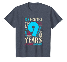 Load image into Gallery viewer, 9th Birthday Gifts Son Daughter Nine 9 Year Old Boys Girls T-Shirt