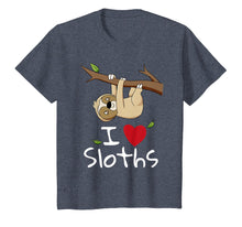 Load image into Gallery viewer, I Love Sloths T-Shirt Cute Sloth Tee