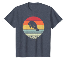 Load image into Gallery viewer, Save The Floaty Potatoes Shirt. Retro Manatees Tshirt