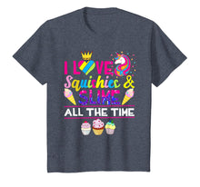 Load image into Gallery viewer, Love Squishies & Slime Time Rainbow Unicorn Narwhal T-Shirt