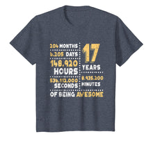 Load image into Gallery viewer, 17th Birthday Gift T Shirt B-Day 17 Years Old Being Awesome