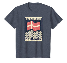 Load image into Gallery viewer, Copenhagen Denmark TShirt - Danish Flag Vintage Tee