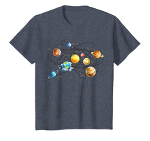 Load image into Gallery viewer, Solar System Chart Educational, Science T-Shirt Darks