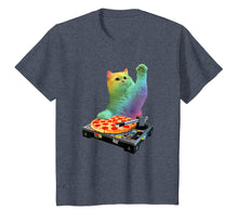 Load image into Gallery viewer, DJ Cat Shirt Cat DJ Pizza EDM Music Cute White Kitty Tee