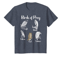 Load image into Gallery viewer, Birds of Prey Eagle Hawk Falcon Owl Vulture t-shirt