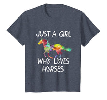 Load image into Gallery viewer, Just A Girl Who Loves Horses Shirt Cute Horse Design T-Shirt