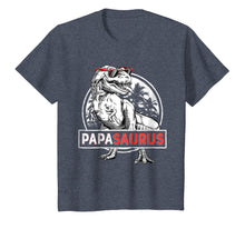 Load image into Gallery viewer, Papasaurus T shirt T rex Papa Saurus Dinosaur Men Dad Daddy