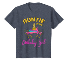 Load image into Gallery viewer, Auntie of the Unicorn Birthday Girl T-Shirt Matching Shirt