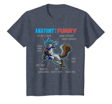 Load image into Gallery viewer, Furry shirt - Anatomy of a Furry - cartoon wolf shirt