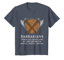 Load image into Gallery viewer, Barbarian RPG Gamer Shirt Funny Axe shield Tee