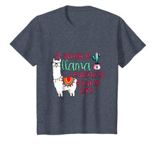 Load image into Gallery viewer, A Whole Llama Learning Going on Teachers Students T-Shirts