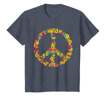 Load image into Gallery viewer, Peace Sign TShirt Love flower Retro Gift 50s 60s 70s 80s 90s