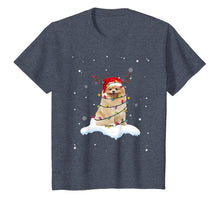Load image into Gallery viewer, Pomeranian With Santa Hat Christmas Lights Reindeer Gift T-Shirt-2044121