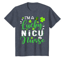 Load image into Gallery viewer, I'm a Lucky NICU Nurse Shamrock Top Hat St Patrick's Day T-Shirt-218498