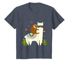 Load image into Gallery viewer, Sloth riding llama Funny Gift for Kids Girls Women T shirt-504050