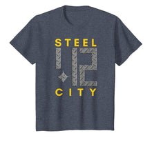 Load image into Gallery viewer, Pittsburgh Steel City 412 Strong Metal Design T-Shirt-4013807