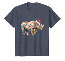 Load image into Gallery viewer, Santa Rhino Christmas Lights Rhino Lover Christmas Gift T-Shirt