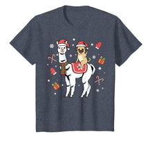 Load image into Gallery viewer, Christmas Pug Tshirt Llama Dog Merry Christmas Alpaca T-Shirt