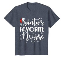 Load image into Gallery viewer, Santa's Favorite Nurse Merry Christmas T-Shirt
