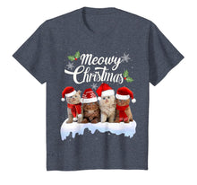 Load image into Gallery viewer, Meowy Christmas Tee Kitten Cat Kitty Xmas Cute Gift T-Shirt