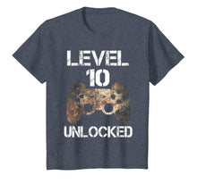 Load image into Gallery viewer, Level 10 Unlocked Boys 10th Birthday 10 Year Old Gamer Gift T-Shirt