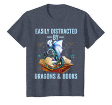 Load image into Gallery viewer, Easily Distracted By Dragons And Books kids men women gift T-Shirt-1266507