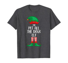 Load image into Gallery viewer, Pet All The Dogs Elf Christmas Party Matching Family Group T-Shirt