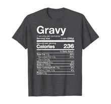 Load image into Gallery viewer, Gravy Nutrition Funny Thanksgiving Food Costume Dark T-Shirt