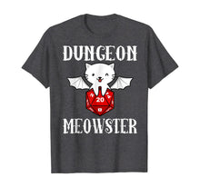 Load image into Gallery viewer, Dungeon Meowster Funny-DnD Gamer-Cat-D20 Gift T-Shirt