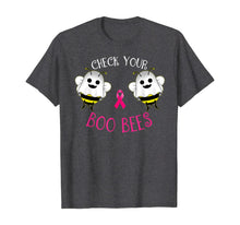 Load image into Gallery viewer, Breast Cancer Awareness Funny Check your Boo bees women T-Shirt