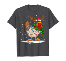 Load image into Gallery viewer, Funny Chicken Christmas Tee Reindeer Christmas Lights Pajama T-Shirt
