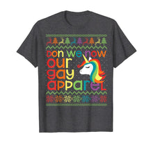 Load image into Gallery viewer, Gay Christmas Rainbow Unicorn Don We Now Our Gay Apparel T-Shirt