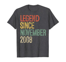 Load image into Gallery viewer, Legend Since November 2008 11th Birthday Gift 11 Year Old T-Shirt