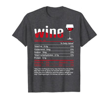 Load image into Gallery viewer, Wine Thanksgiving Food Nutrition Facts Matching Group gifts T-Shirt