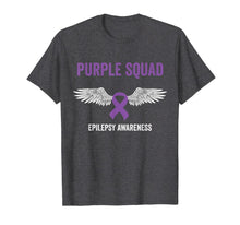 Load image into Gallery viewer, Epilepsy awareness purple ribbon - epilepsy awareness month T-Shirt
