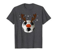 Load image into Gallery viewer, Soccer Reindeer Christmas Funny Sport Ball Xmas Gift T-Shirt
