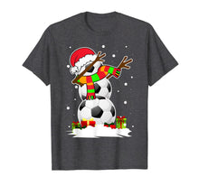 Load image into Gallery viewer, Dabbing Snowman Soccer Christmas Funny Dab Ball Gift T-Shirt