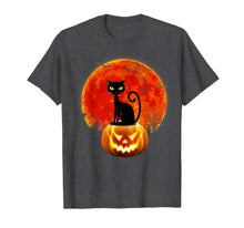 Load image into Gallery viewer, Black Cat Pumpkin Moon Halloween Costume Funny T-Shirt