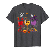 Load image into Gallery viewer, Three Glasses Of Wines Shirt Funny Halloween Wine Lover T-Shirt
